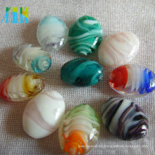 Granos de cristal de murano multicolor al por mayor de alta calidad para la joyería que hace granos millefiori de la forma del arroz